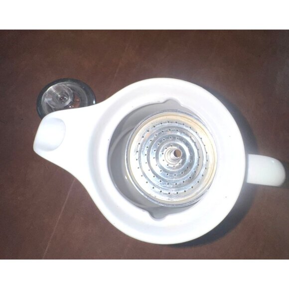 Noritake Progression China Palos Verde Coffee Pot & 10 Cups Set - Picture 5 of 9